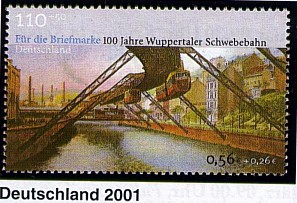 Schwebebahnmarke Bund 2001
